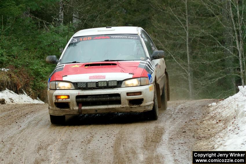 Haowen Chu / Roderik Jones Subaru Impreza Wagon on SS7, Hunters-McCormick Lake I.