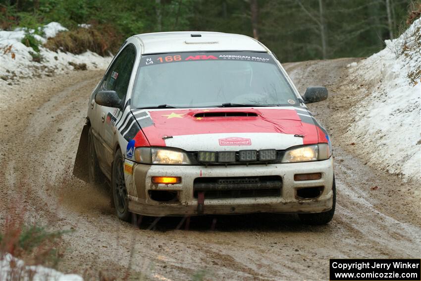 Haowen Chu / Roderik Jones Subaru Impreza Wagon on SS7, Hunters-McCormick Lake I.