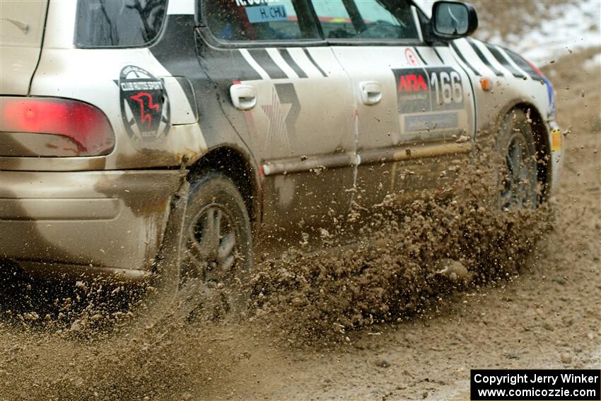 Haowen Chu / Roderik Jones Subaru Impreza Wagon on SS7, Hunters-McCormick Lake I.