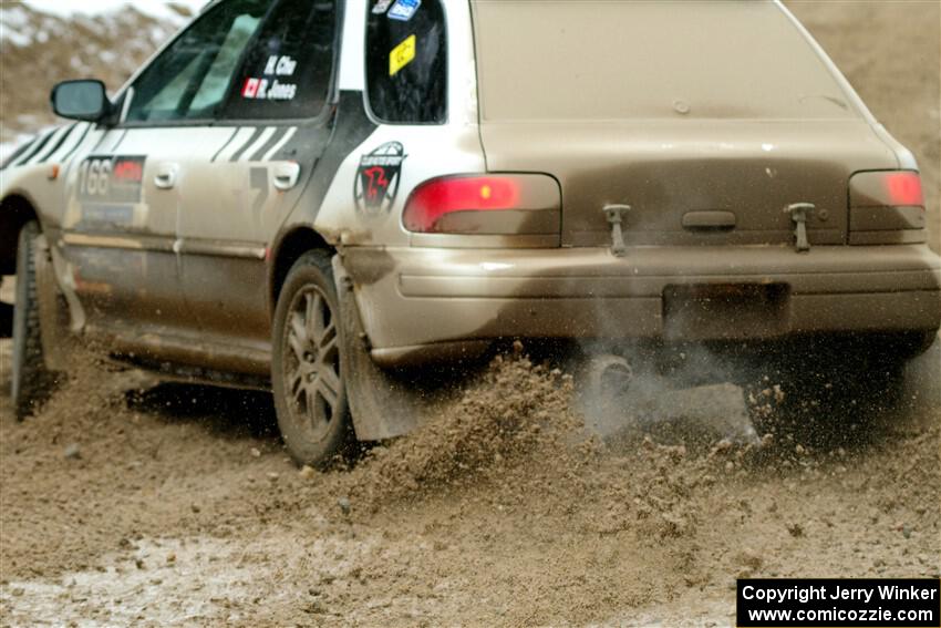 Haowen Chu / Roderik Jones Subaru Impreza Wagon on SS7, Hunters-McCormick Lake I.