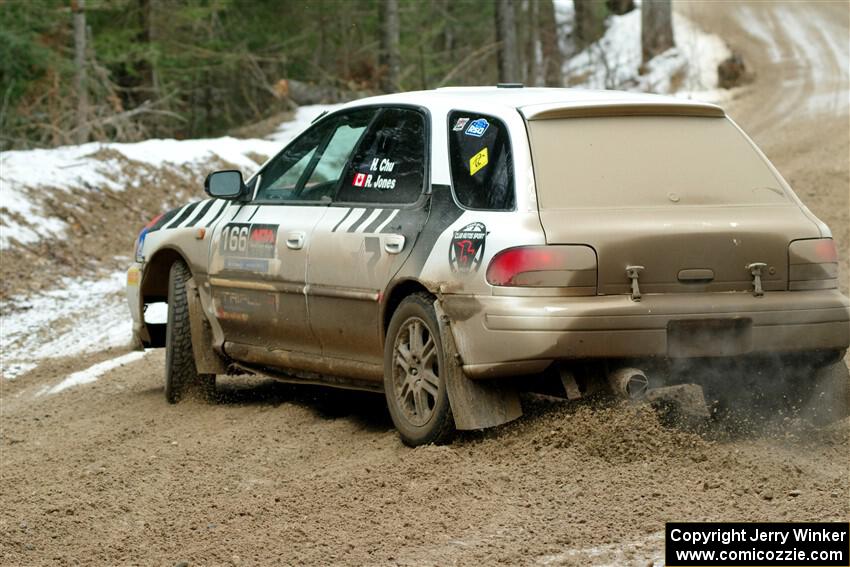 Haowen Chu / Roderik Jones Subaru Impreza Wagon on SS7, Hunters-McCormick Lake I.