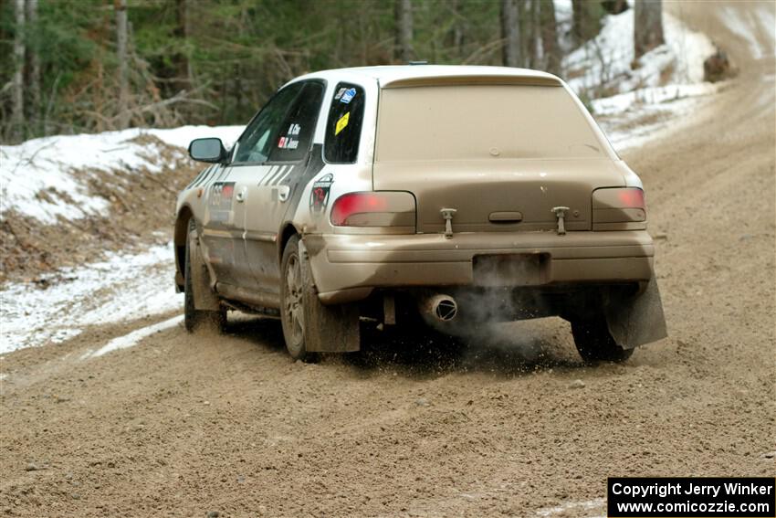 Haowen Chu / Roderik Jones Subaru Impreza Wagon on SS7, Hunters-McCormick Lake I.