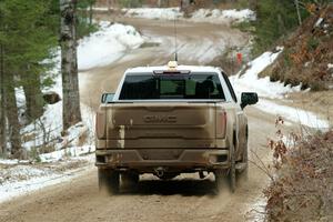 A GMC Sierra pickup sweeps SS7, Hunters-McCormick Lake I.