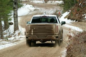 A GMC Sierra pickup sweeps SS7, Hunters-McCormick Lake I.