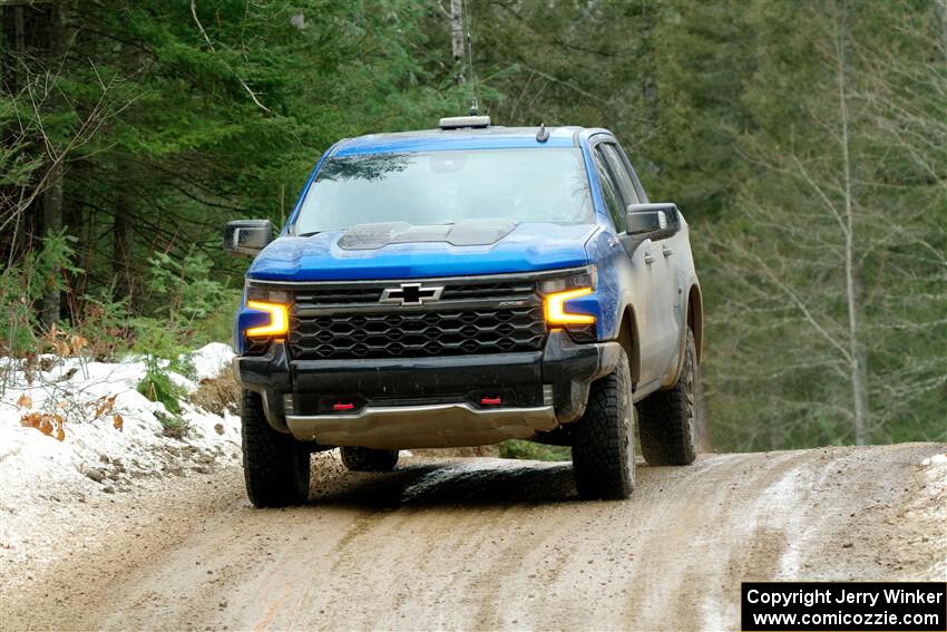 A Chevy Silverado pickup sweeps SS7, Hunters-McCormick Lake I.