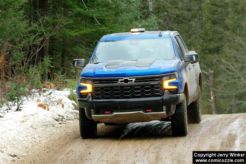 A Chevy Silverado pickup sweeps SS7, Hunters-McCormick Lake I.