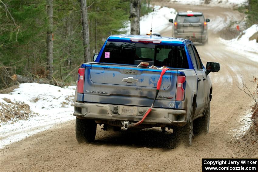 A Chevy Silverado pickup sweeps SS7, Hunters-McCormick Lake I.