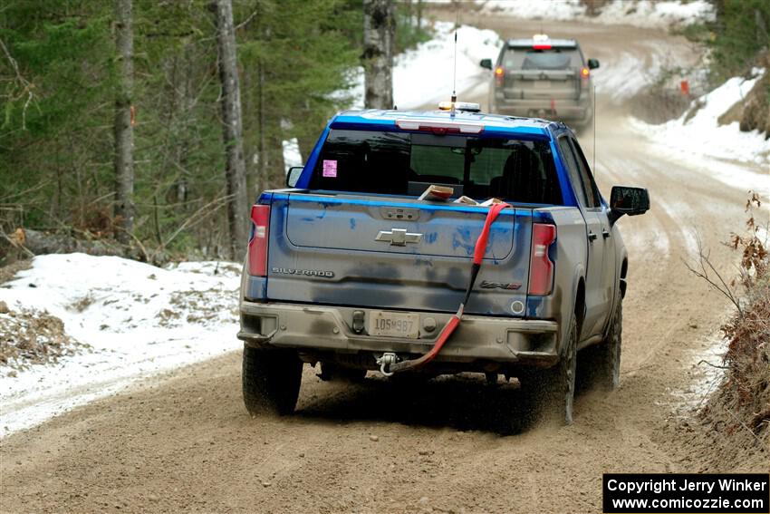 A Chevy Silverado pickup sweeps SS7, Hunters-McCormick Lake I.