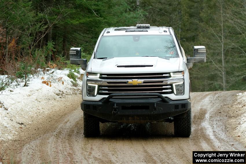 A Chevy Silverado pickup sweeps SS7, Hunters-McCormick Lake I.