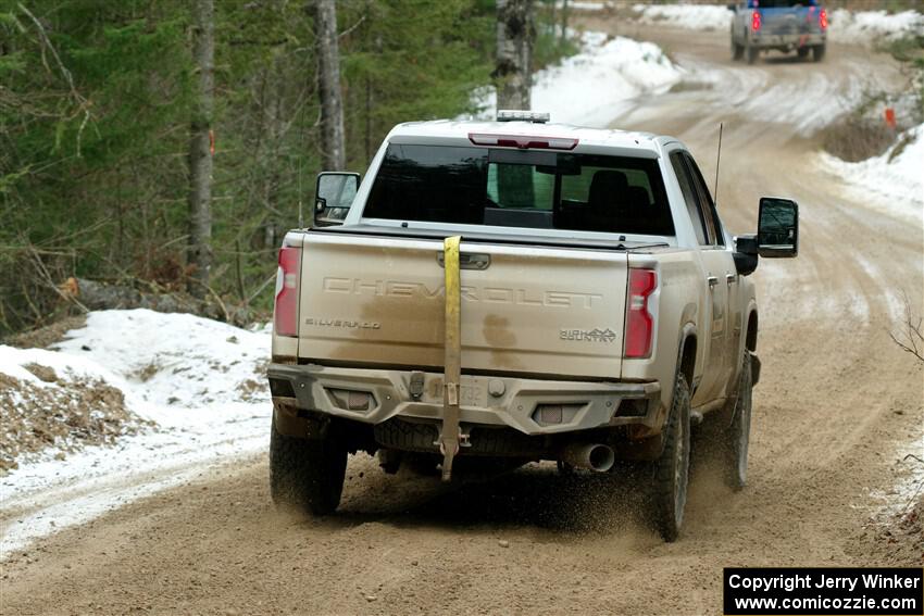 A Chevy Silverado pickup sweeps SS7, Hunters-McCormick Lake I.