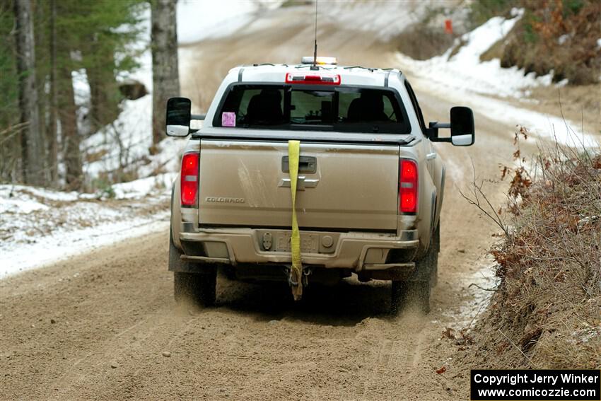 A Chevy Colorado pickup sweeps SS7, Hunters-McCormick Lake I.