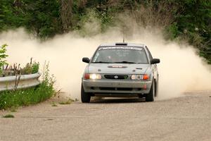 Dexter Clark / Bryce Proseus Nissan Sentra SE-R on SS6, Camp 3 South.