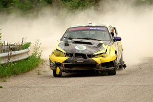 Colin Schulz / Jason Hack Subaru WRX STi limps through SS6, Camp 3 South, after rolling.