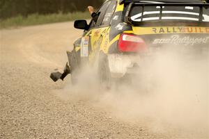 Colin Schulz / Jason Hack Subaru WRX STi limps through SS6, Camp 3 South, after rolling.