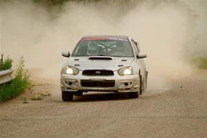 Cross Fedina / Robin Fedina Subaru WRX on SS6, Camp 3 South.