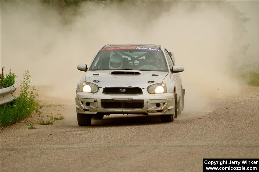 Cross Fedina / Robin Fedina Subaru WRX on SS6, Camp 3 South.