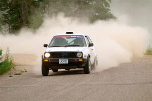 Josh Nykanen / Connor Himes VW GTI on SS6, Camp 3 South.