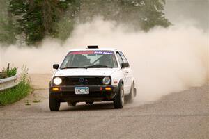 Josh Nykanen / Connor Himes VW GTI on SS6, Camp 3 South.