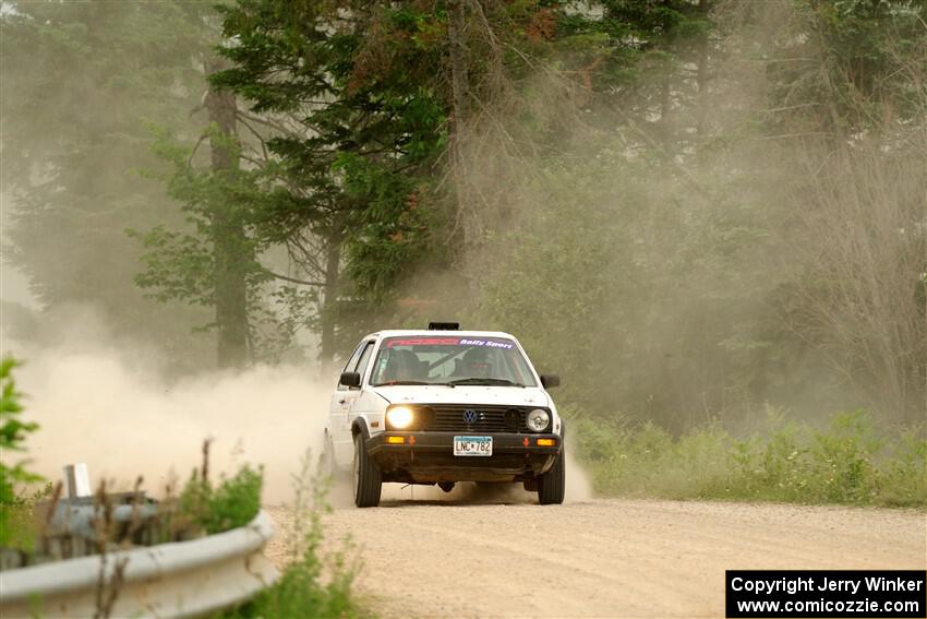 Josh Nykanen / Connor Himes VW GTI on SS6, Camp 3 South.