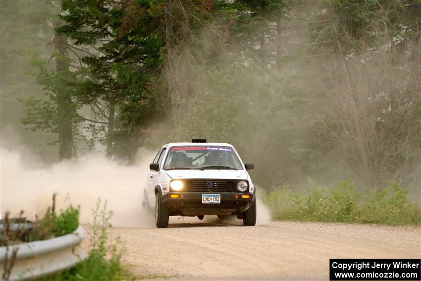 Josh Nykanen / Connor Himes VW GTI on SS6, Camp 3 South.