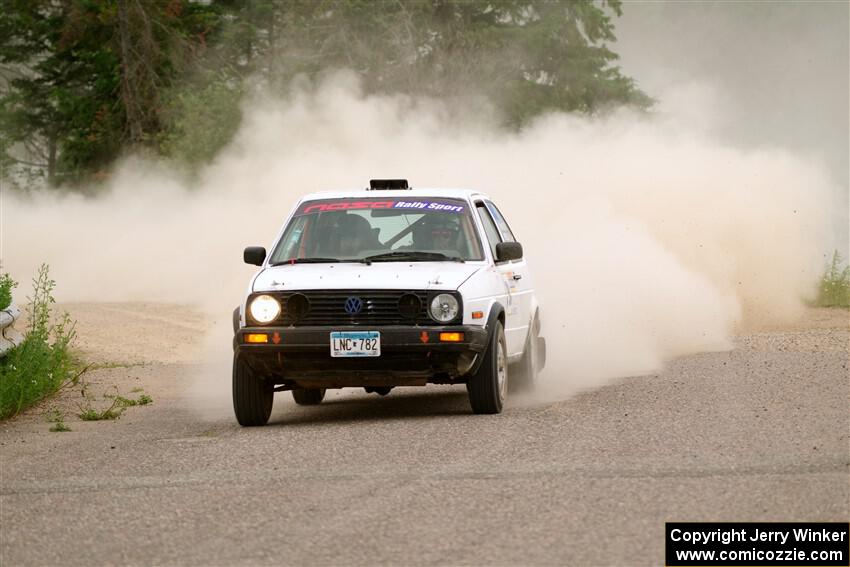 Josh Nykanen / Connor Himes VW GTI on SS6, Camp 3 South.