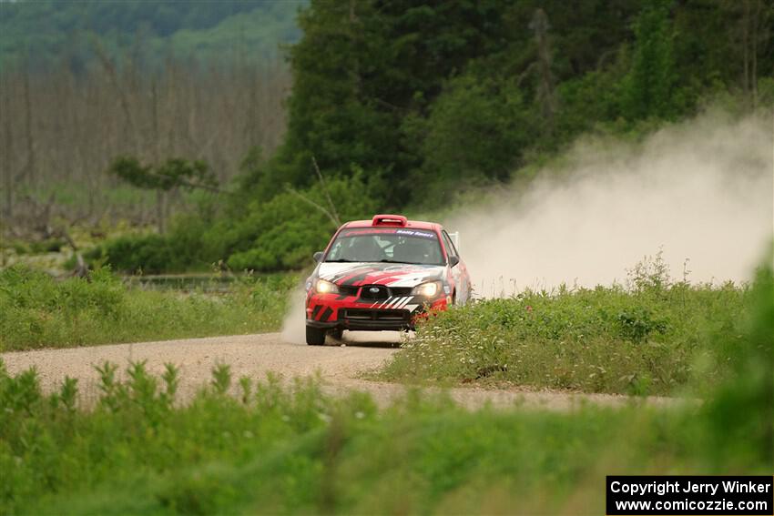 Andrew Layton / Joe Layton Subaru Impreza on SS6, Camp 3 South.