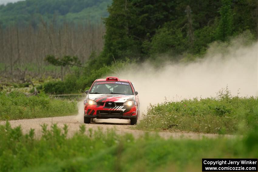 Andrew Layton / Joe Layton Subaru Impreza on SS6, Camp 3 South.