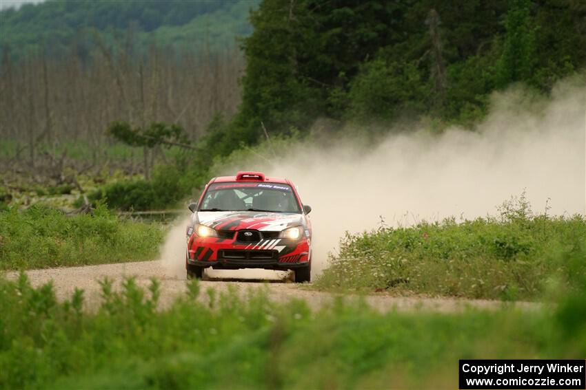 Andrew Layton / Joe Layton Subaru Impreza on SS6, Camp 3 South.