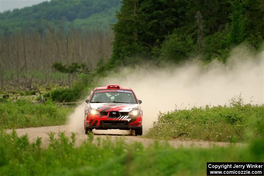 Andrew Layton / Joe Layton Subaru Impreza on SS6, Camp 3 South.