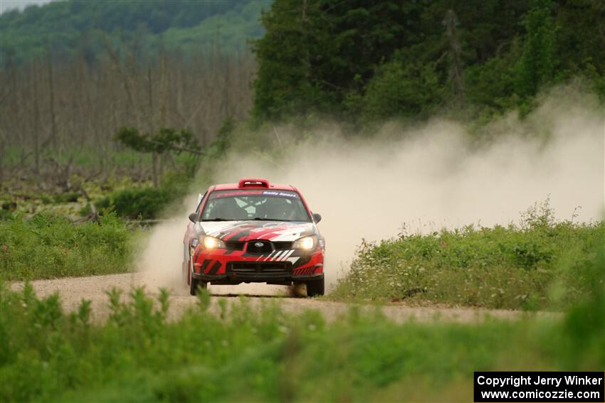 Andrew Layton / Joe Layton Subaru Impreza on SS6, Camp 3 South.