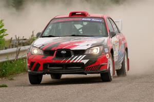 Andrew Layton / Joe Layton Subaru Impreza on SS6, Camp 3 South.