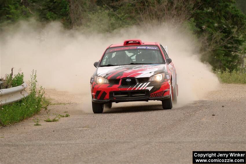 Andrew Layton / Joe Layton Subaru Impreza on SS6, Camp 3 South.