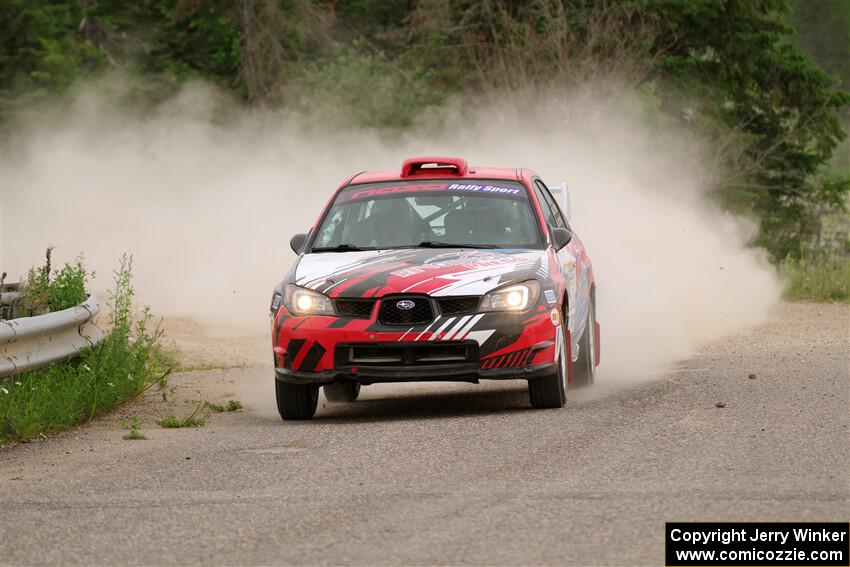 Andrew Layton / Joe Layton Subaru Impreza on SS6, Camp 3 South.