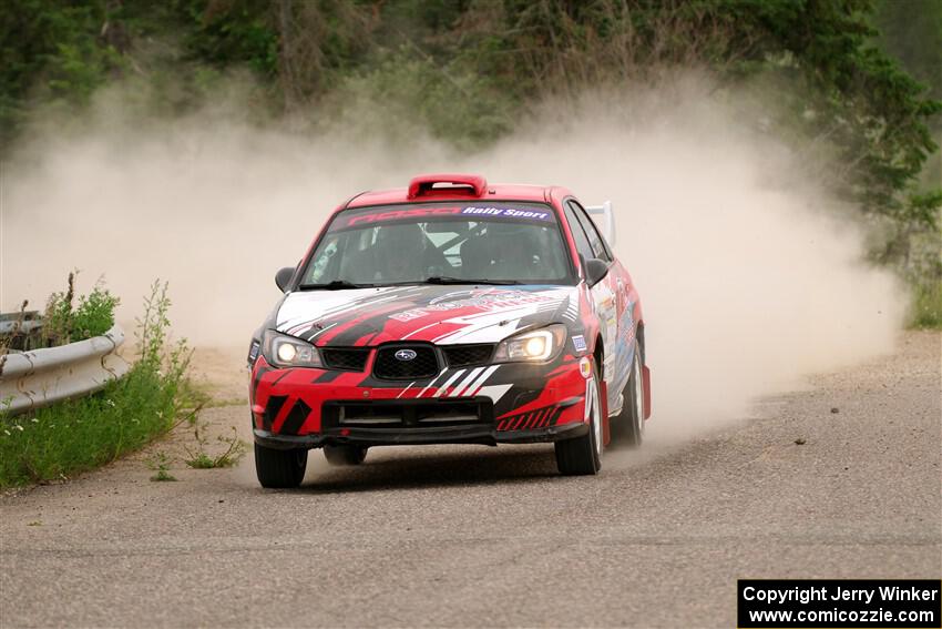 Andrew Layton / Joe Layton Subaru Impreza on SS6, Camp 3 South.