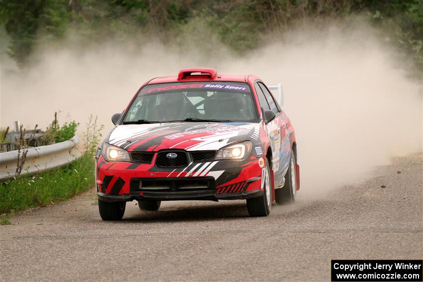 Andrew Layton / Joe Layton Subaru Impreza on SS6, Camp 3 South.