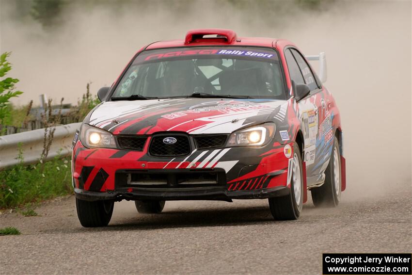 Andrew Layton / Joe Layton Subaru Impreza on SS6, Camp 3 South.