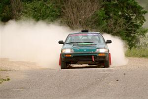 Dan Hutchison / Cray Dumeah Honda CRX Si on SS6, Camp 3 South.