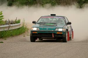 Dan Hutchison / Cray Dumeah Honda CRX Si on SS6, Camp 3 South.