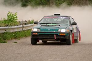 Dan Hutchison / Cray Dumeah Honda CRX Si on SS6, Camp 3 South.