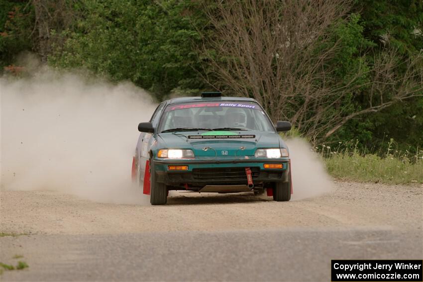 Dan Hutchison / Cray Dumeah Honda CRX Si on SS6, Camp 3 South.