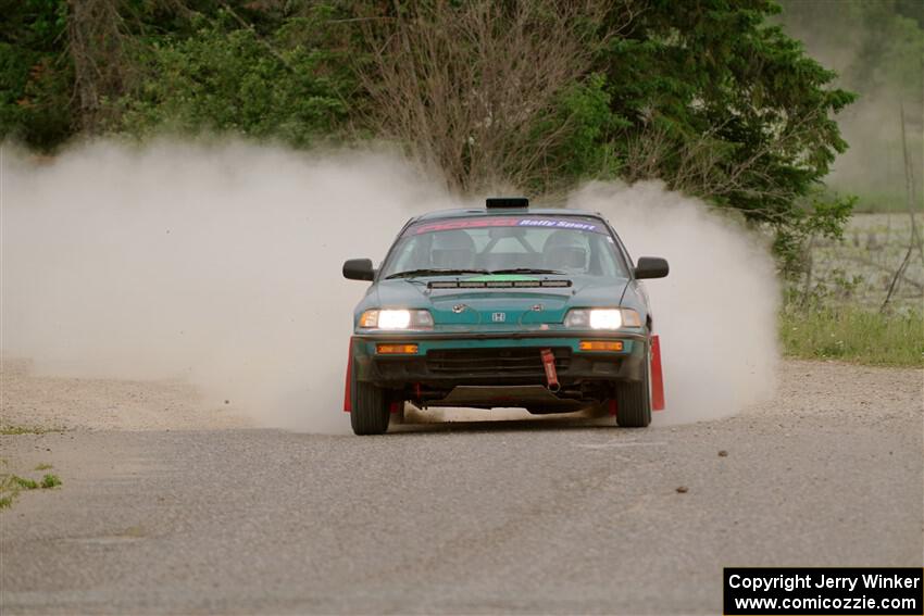 Dan Hutchison / Cray Dumeah Honda CRX Si on SS6, Camp 3 South.