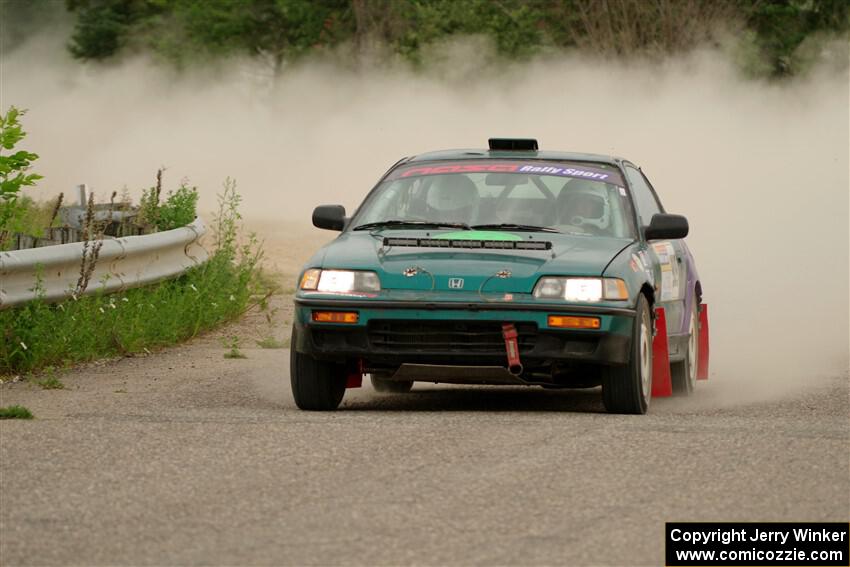 Dan Hutchison / Cray Dumeah Honda CRX Si on SS6, Camp 3 South.