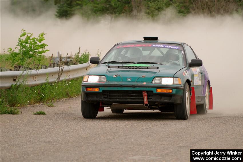 Dan Hutchison / Cray Dumeah Honda CRX Si on SS6, Camp 3 South.