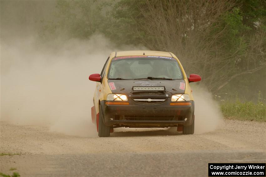 James Walker / Yannis Burnell Chevy Aveo on SS6, Camp 3 South.