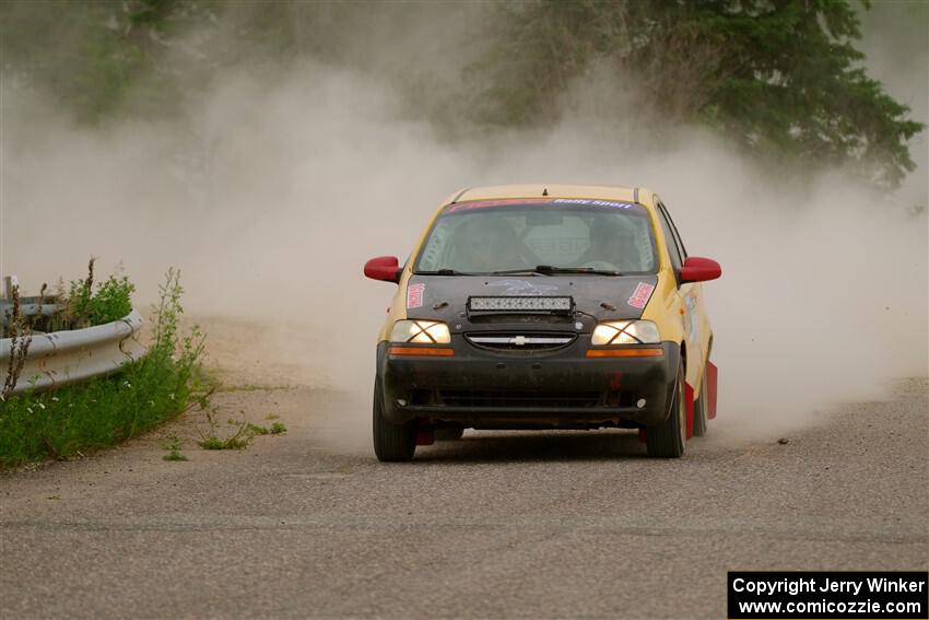 James Walker / Yannis Burnell Chevy Aveo on SS6, Camp 3 South.