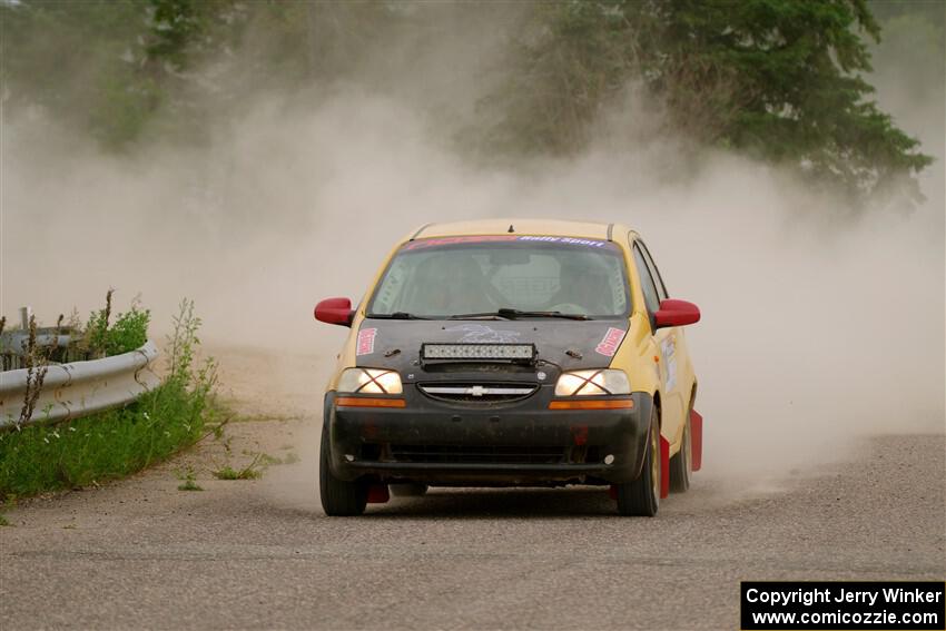 James Walker / Yannis Burnell Chevy Aveo on SS6, Camp 3 South.