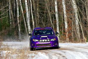 Silas Himes / Aleut Hatfield Subaru WRX STi on SS1, Nemadji Trail East.