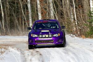 Silas Himes / Aleut Hatfield Subaru WRX STi on SS1, Nemadji Trail East.