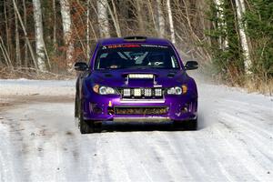 Silas Himes / Aleut Hatfield Subaru WRX STi on SS1, Nemadji Trail East.