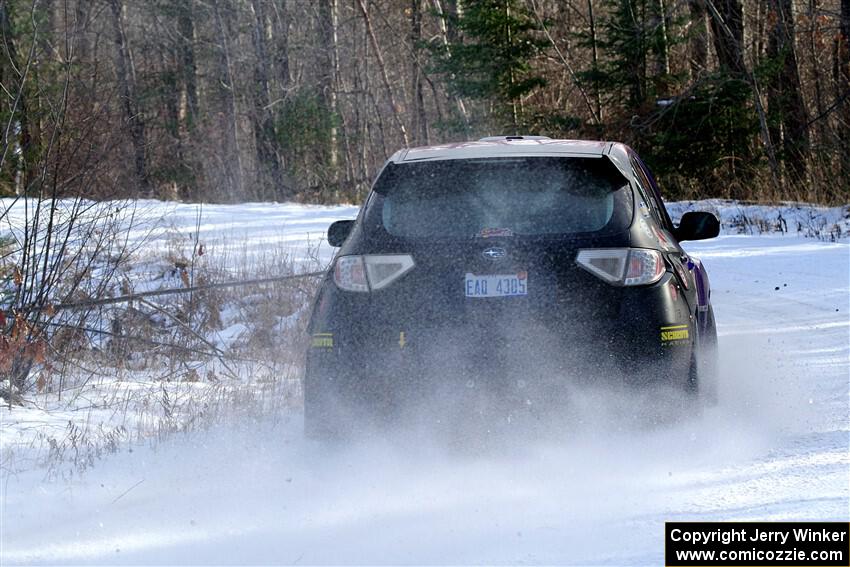 Silas Himes / Aleut Hatfield Subaru WRX STi on SS1, Nemadji Trail East.